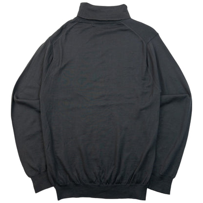 Vintage 2000s Issey Miyake White Label Turtleneck Jumper Size S | Small, Grey