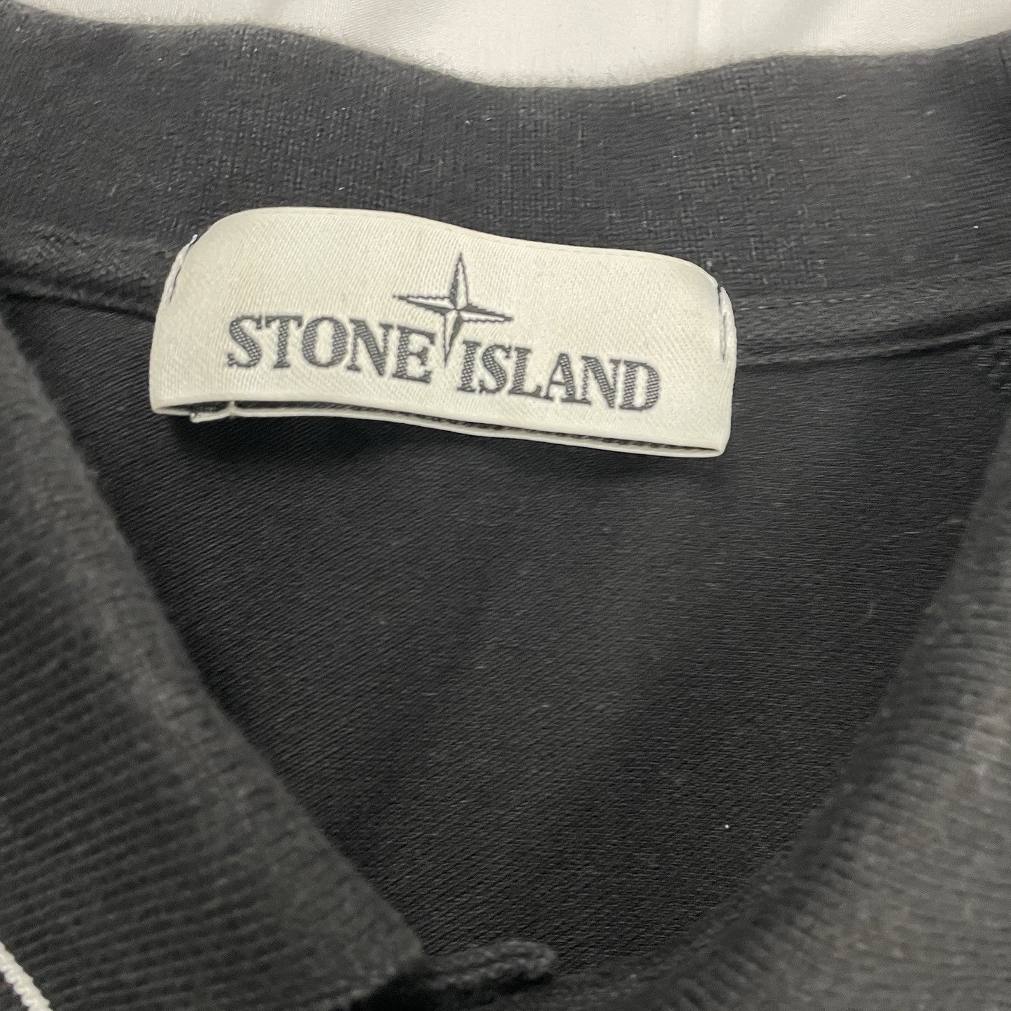 Stone Island Polo Shirt, Size XL | Stone island, Black
