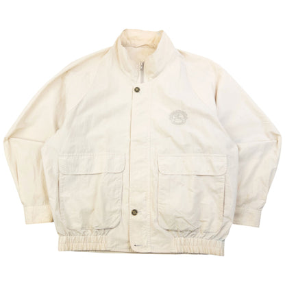 Vintage 90s Burberry Lightweight Zip Up Jacket Size S | Small, Cream