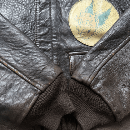 Avirex 'Saipan' 1988 A2 Leather Flight Jacket - S / M | S / M, Red