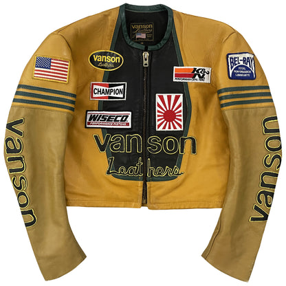 Vanson Leathers One Star Motorcycle Racer Jacket Japan Exclusive - S