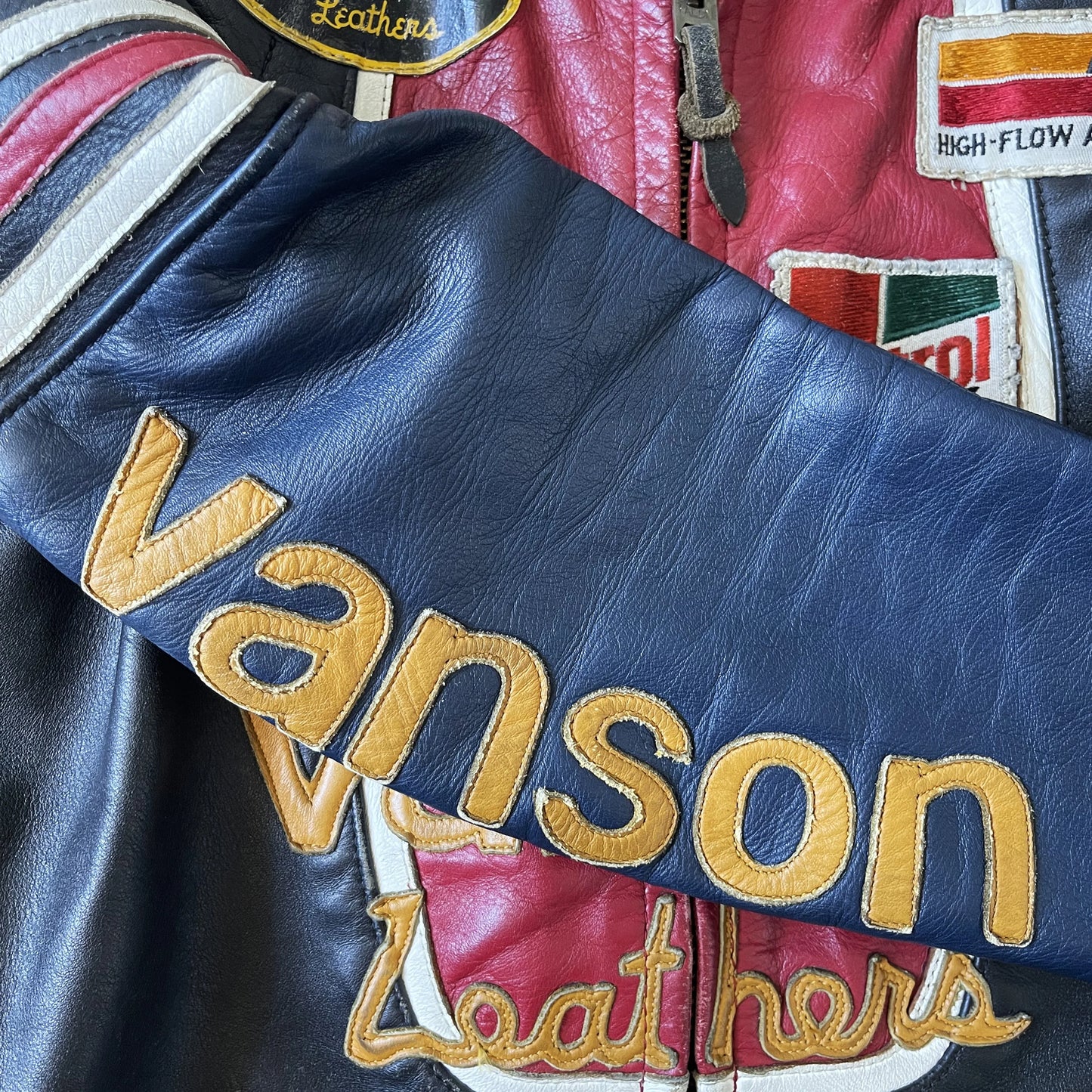 Vanson Leathers One Star Motorcycle Racer Jacket - S