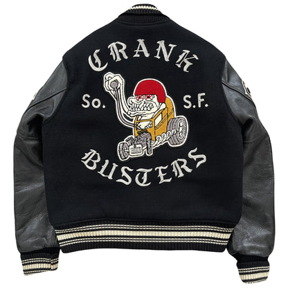 Whitesville Crank Busters Varsity Jacket - M | Medium, White