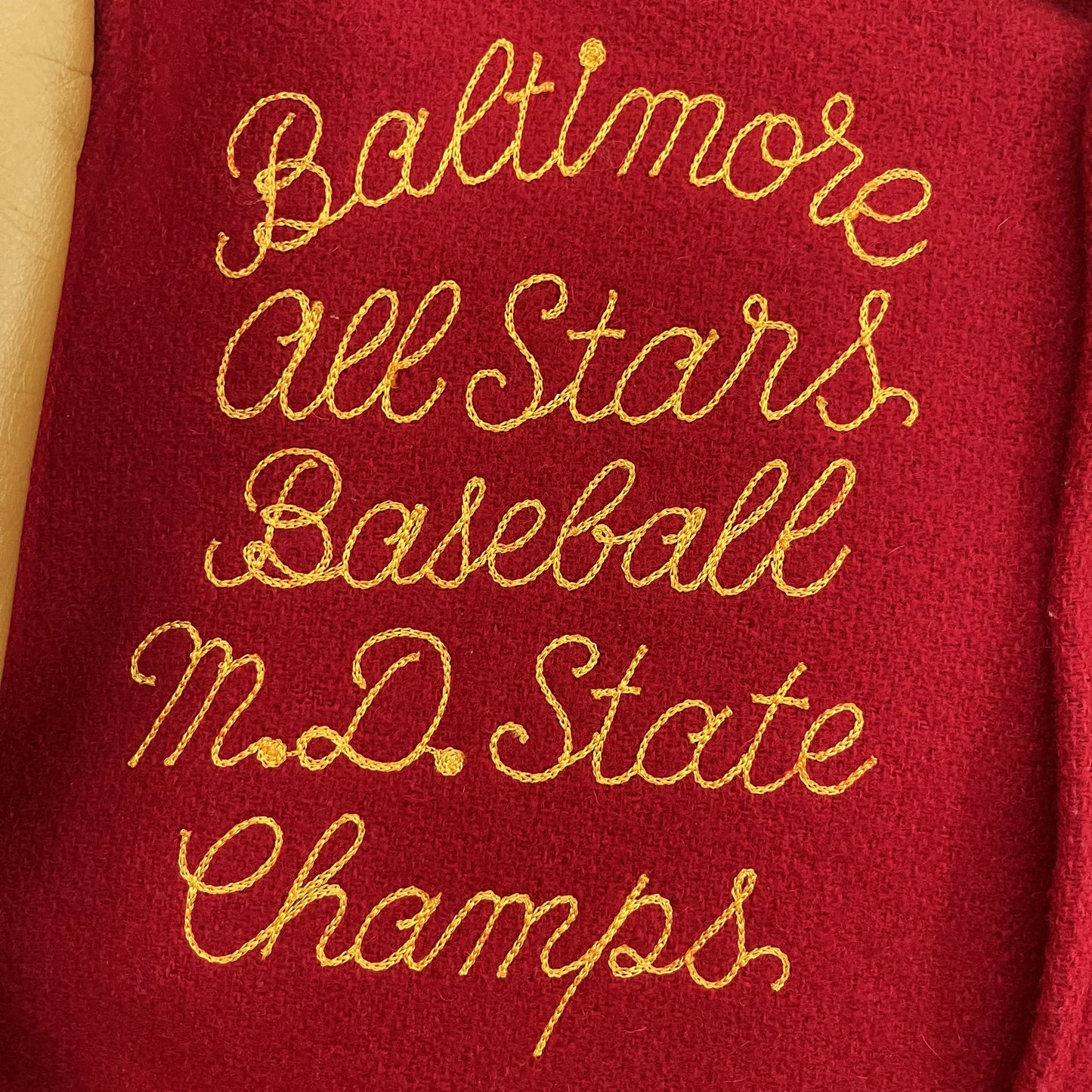 Whitesville 'Baltimore All Stars' Varsity Jacket - L