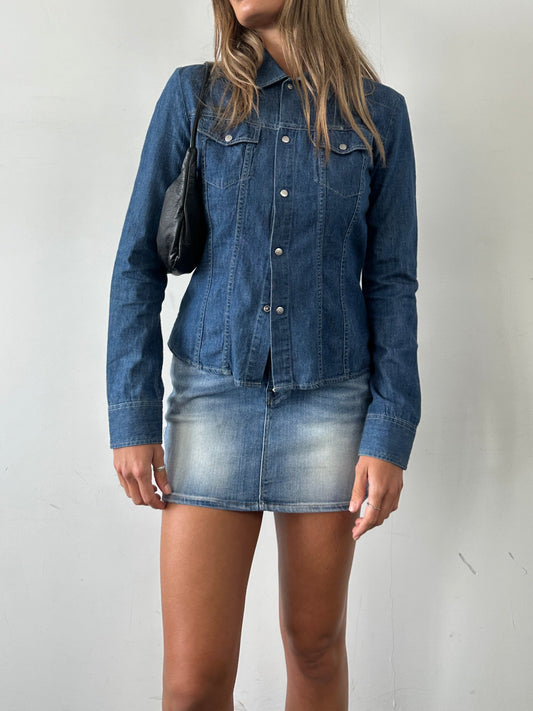 Diesel Fitted Denim Shirt - S