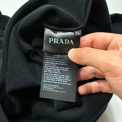 Prada Milano 2018 Race Logo Rubberised Seam Crewneck - L/XL