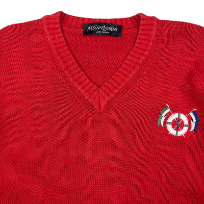 Vintage YSL Yves Saint Laurent Knit Jumper Size XL