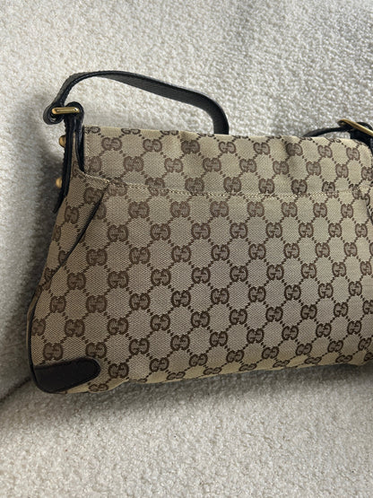 Vintage 90s Gucci Monogram Horsebit 1955 Shoulder Bag | O/S, Multicoloured