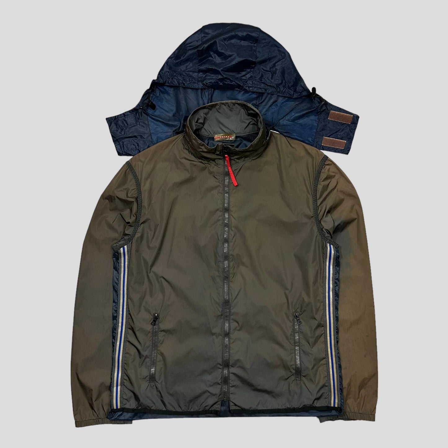Prada Sport SS00 Gel Seam Convertible 3m Jacket - L