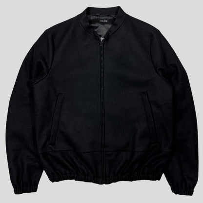 Miu Miu 2008 Wool & Nylon Boxy Bomber Jacket - IT48 (M/L) | Default Title, Multicoloured