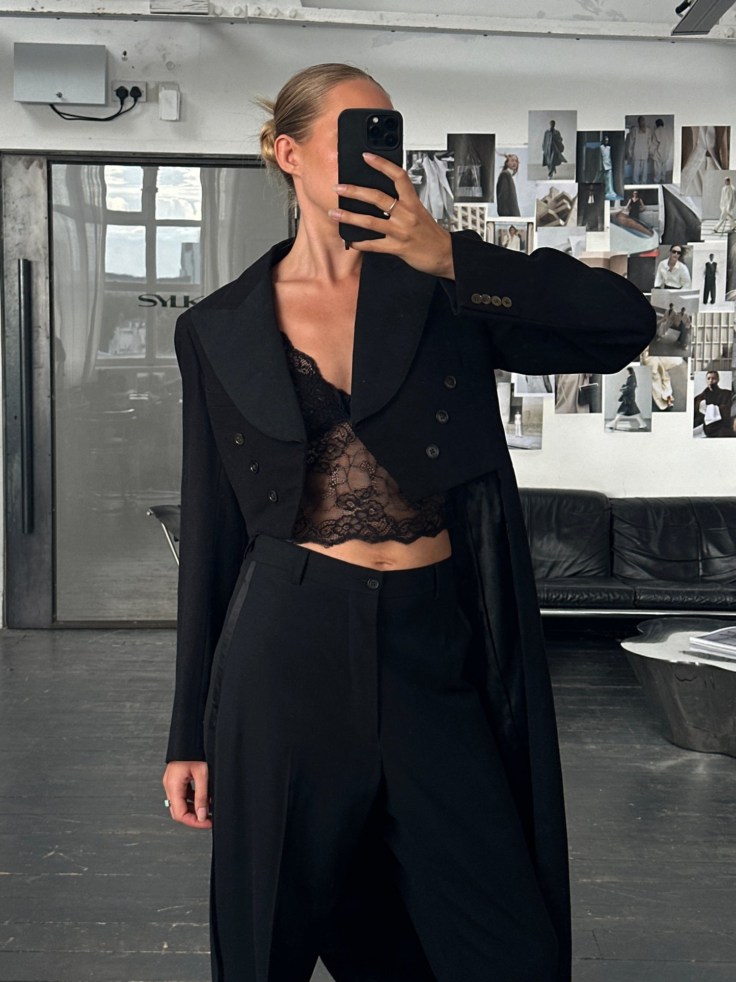 Vintage 2010s Lace Bralette Top - L