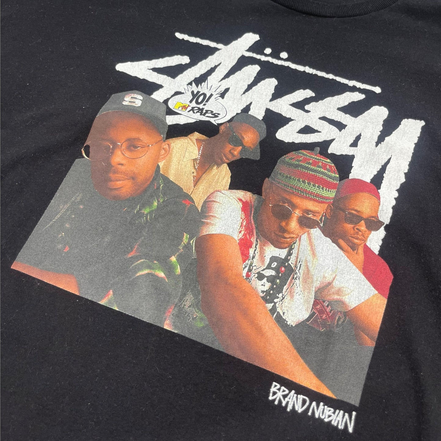 2013 Stussy MTV Raps Brand Nubian T-Shirt (XL) | Default Title, Black