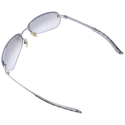 Vintage 2000s Burberry Nova Check Rimless Sunglasses | O/S, Grey