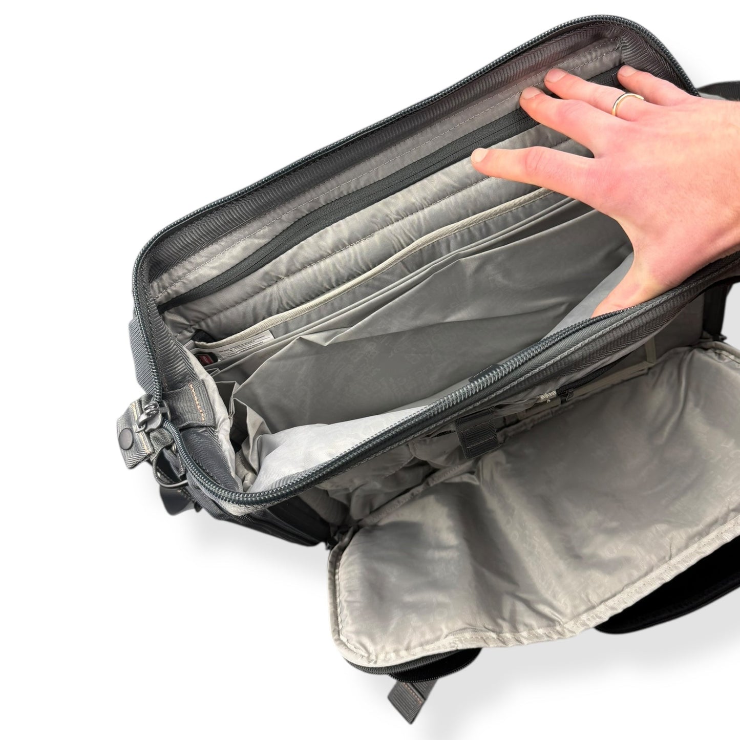 2000's Burton Analog Softshell Messenger Bag | O/S, Grey