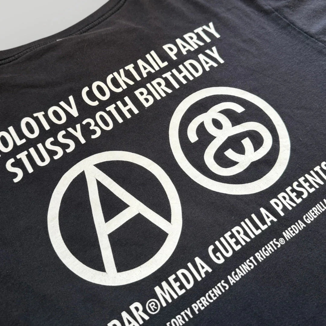 Stüssy 30th Anniversary Molotov Cocktail Party 2009 T-Shirt L