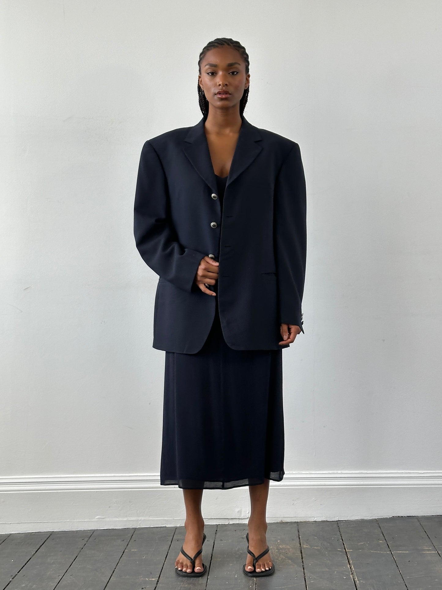 Versace Classic V2 1990s Bespoke Button Single Breasted Blazer - 42R/XL