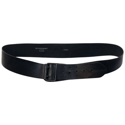 Vintage 2000s Burberry Leather Belt Size XL | O/S, Black