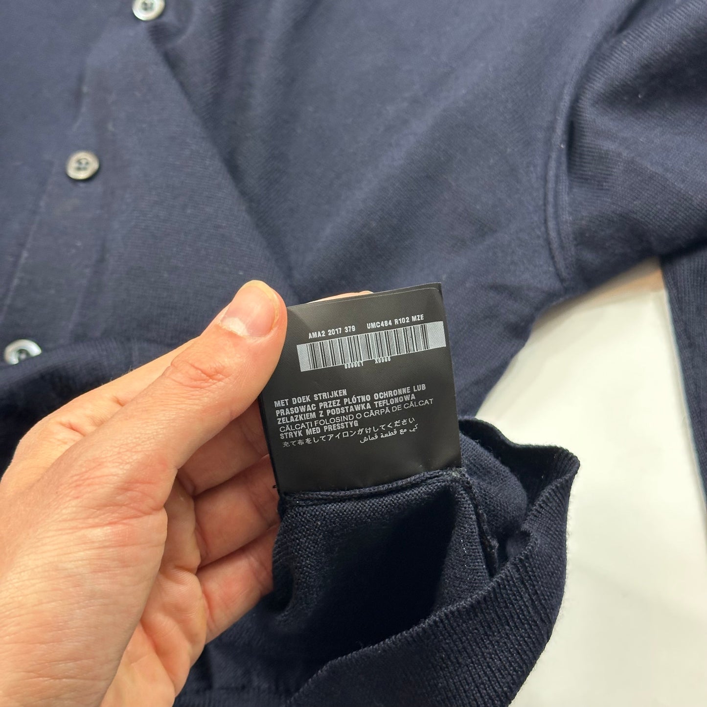 Prada Milano 2017 Virgin Wool Minimalist Navy Cardigan - IT50 | Default Title, Navy