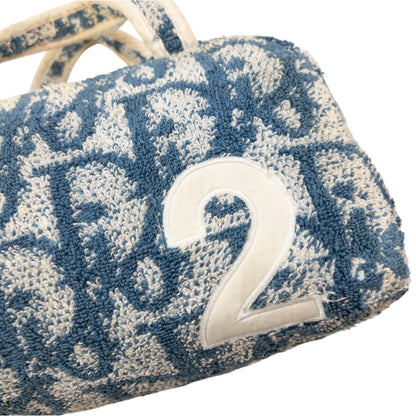 Vintage Dior Monogram Terry Cloth Handbag
