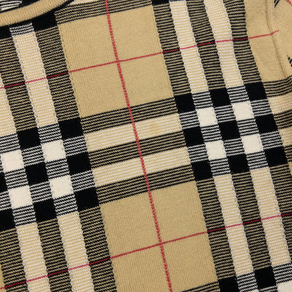 Vintage 2000s Burberry Nova Check Jumper Size M | Medium, Beige