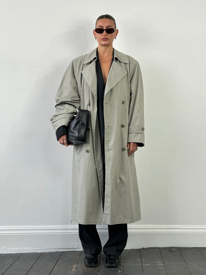London Fog Double Breasted Belted Trench Coat - XL/XXL