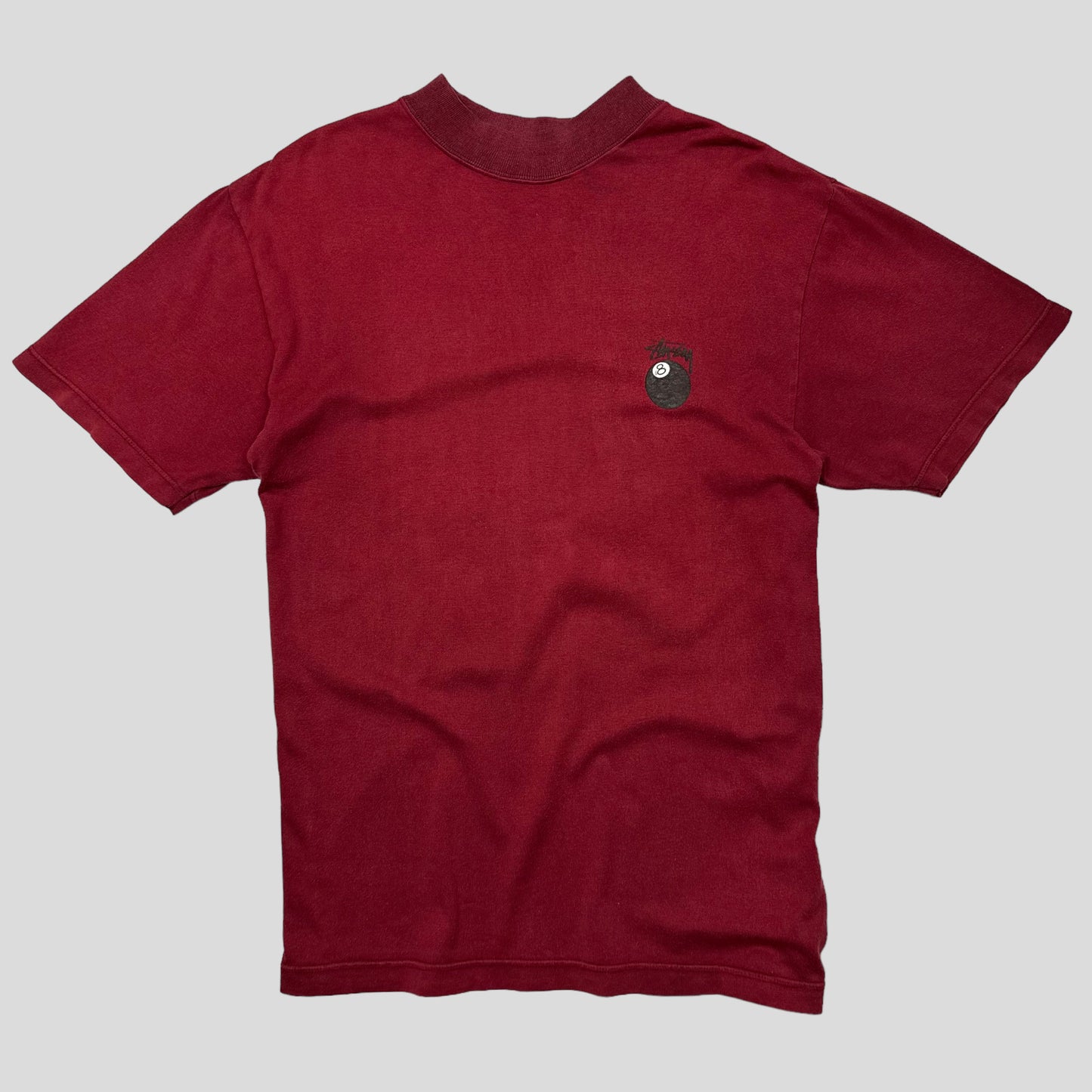 Stussy 80’s 8 Ball Tom Tom T-shirt - M | Default Title, Burgundy