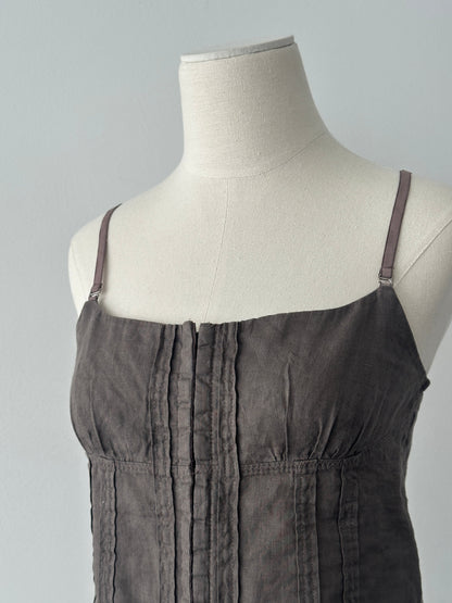 Armani Jeans 1990s Pure Linen Corset Top - S