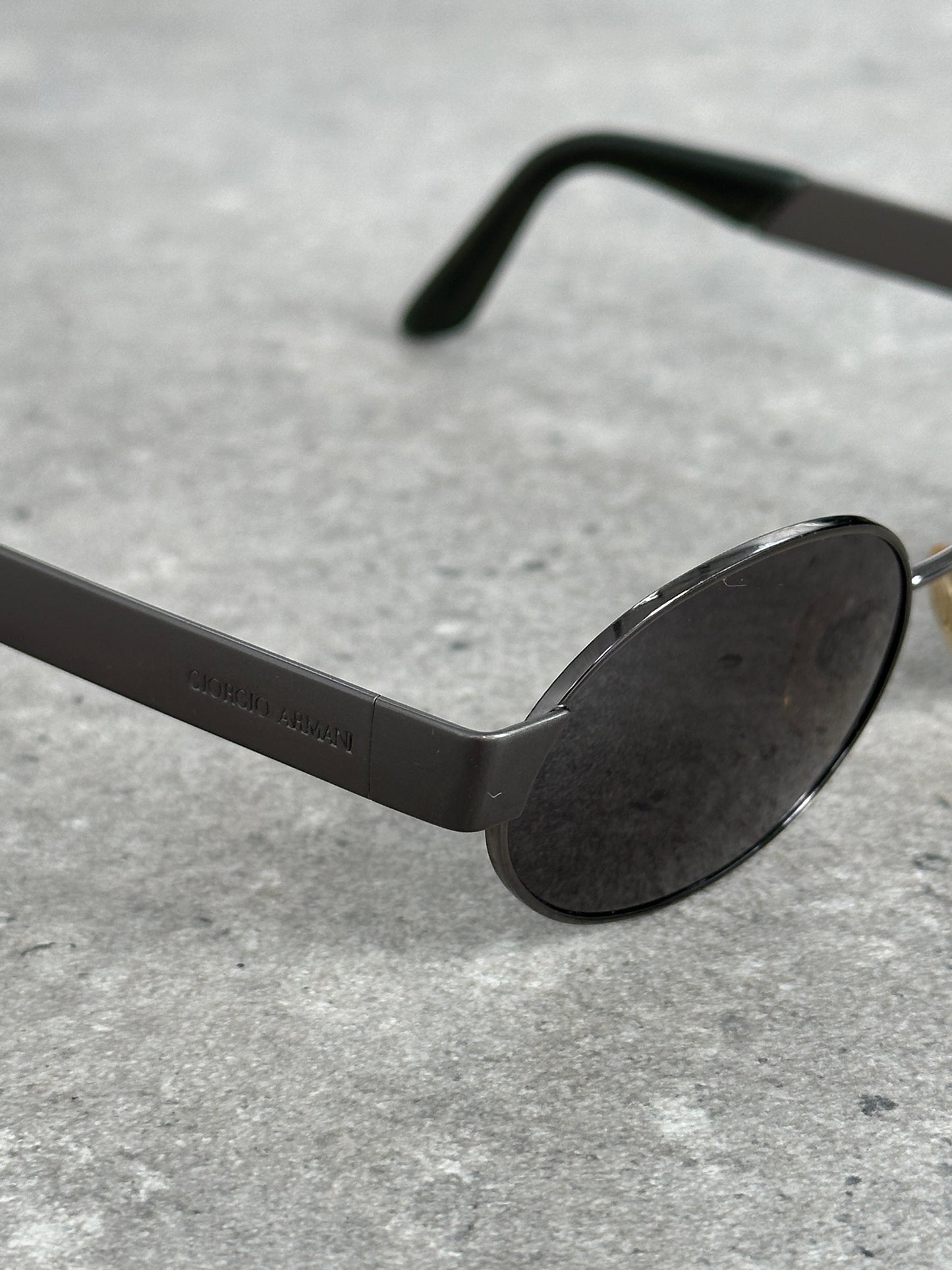 Giorgio Armani 1990s Oval Logo Sunglasses