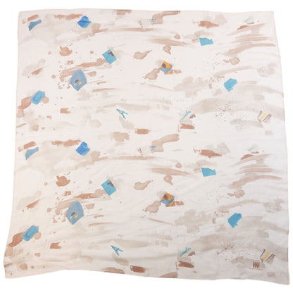 Vintage 90s Issey Miyake Sheer Pattern Silk Scarf | O/S, Mixed