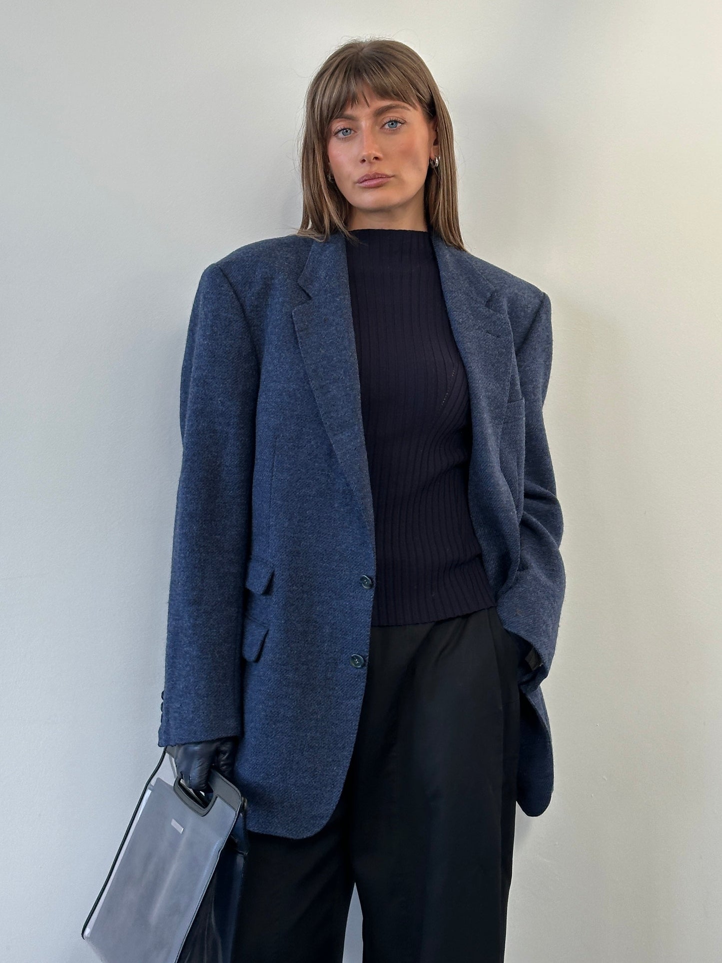 Burberry 1990s Pure Brushed Wool Blazer - 44R/XL