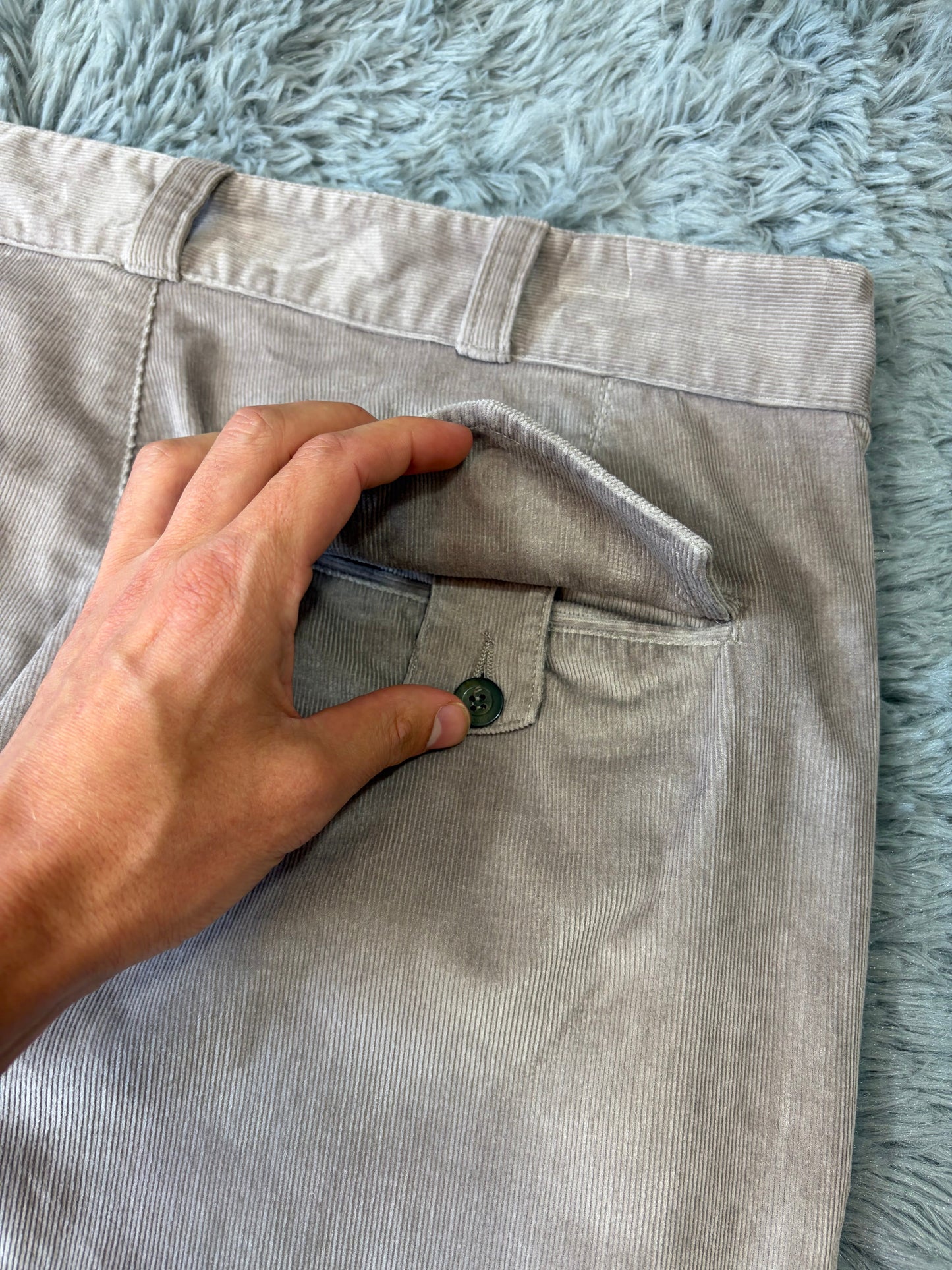 Gucci by Tom Ford 2004 Liquid Velvet Corduroy Western Trousers - IT52 | O/S, Multicoloured