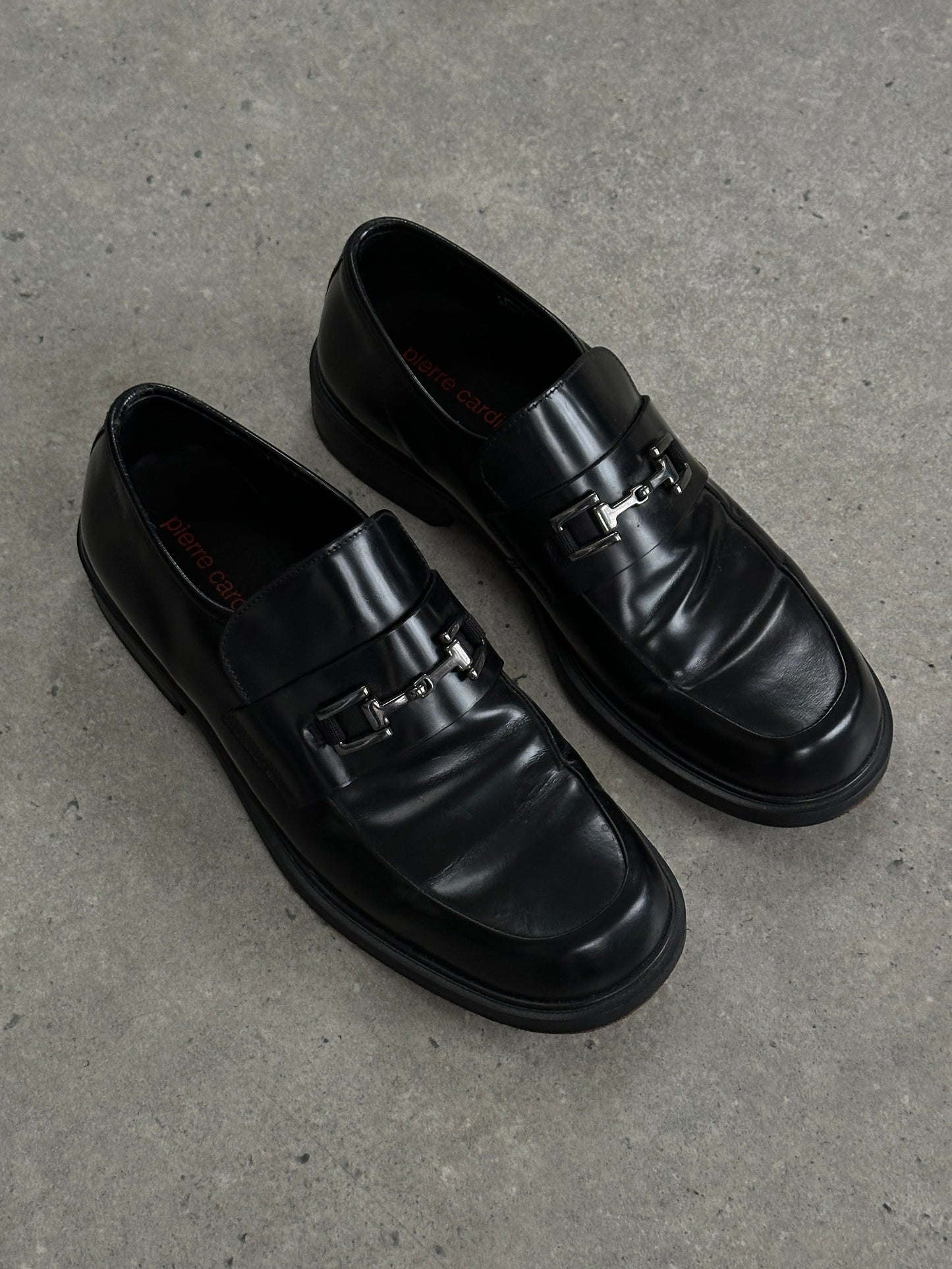 Pierre Cardin Leather Horsebit Loafers - UK 9