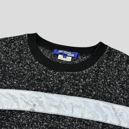 Junya Watanabe MEN 2018 Speckled 3M Reflective Panelled Knit - L (M)