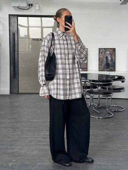 Burberry London 2000s Nova Check Cotton Logo Shirt - XL