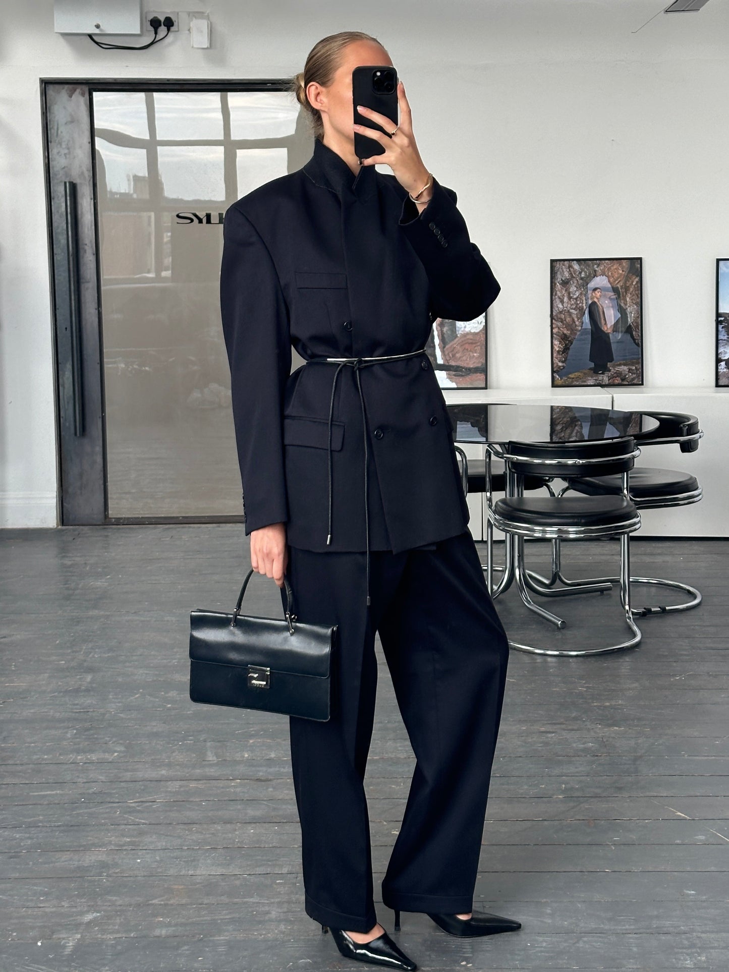 Pierre Cardin 1990s Pure Wool Double Breasted Suit - 44R/W32