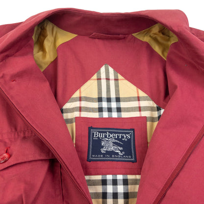 Vintage 90s Burberry Zip Up Cargo Jacket Size XL | XL, Red
