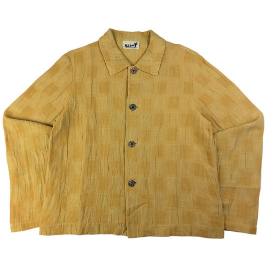 Vintage Hai Sporting Gear By Issey Miyake Button Up Shirt Womens Size M