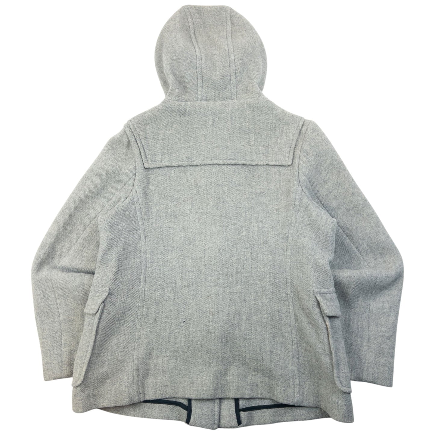 Vintage 2000s Burberry Wool Duffle Jacket Womens Size L | O/S, Grey