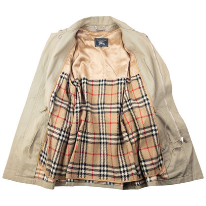 Vintage 90s Burberry Nova Check Lined Jacket Size M | Medium, Beige