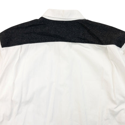 Vintage 2000s Comme Des Garçons SHIRT Long Sleeve Button Up Shirt Size M | Medium, Grey