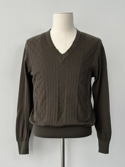 Yves Saint Laurent Tricots 1990s Pure Wool V Neck Jumper - S