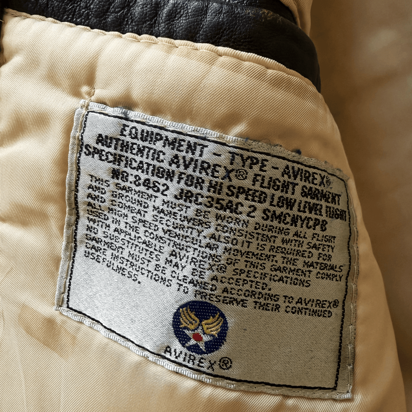Avirex 'The K.O Kid' A2 Leather Flight Jacket - S / M | S / M, Red