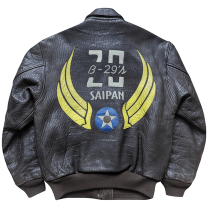 Avirex 'Saipan' 1988 A2 Leather Flight Jacket - S / M | S / M, Red