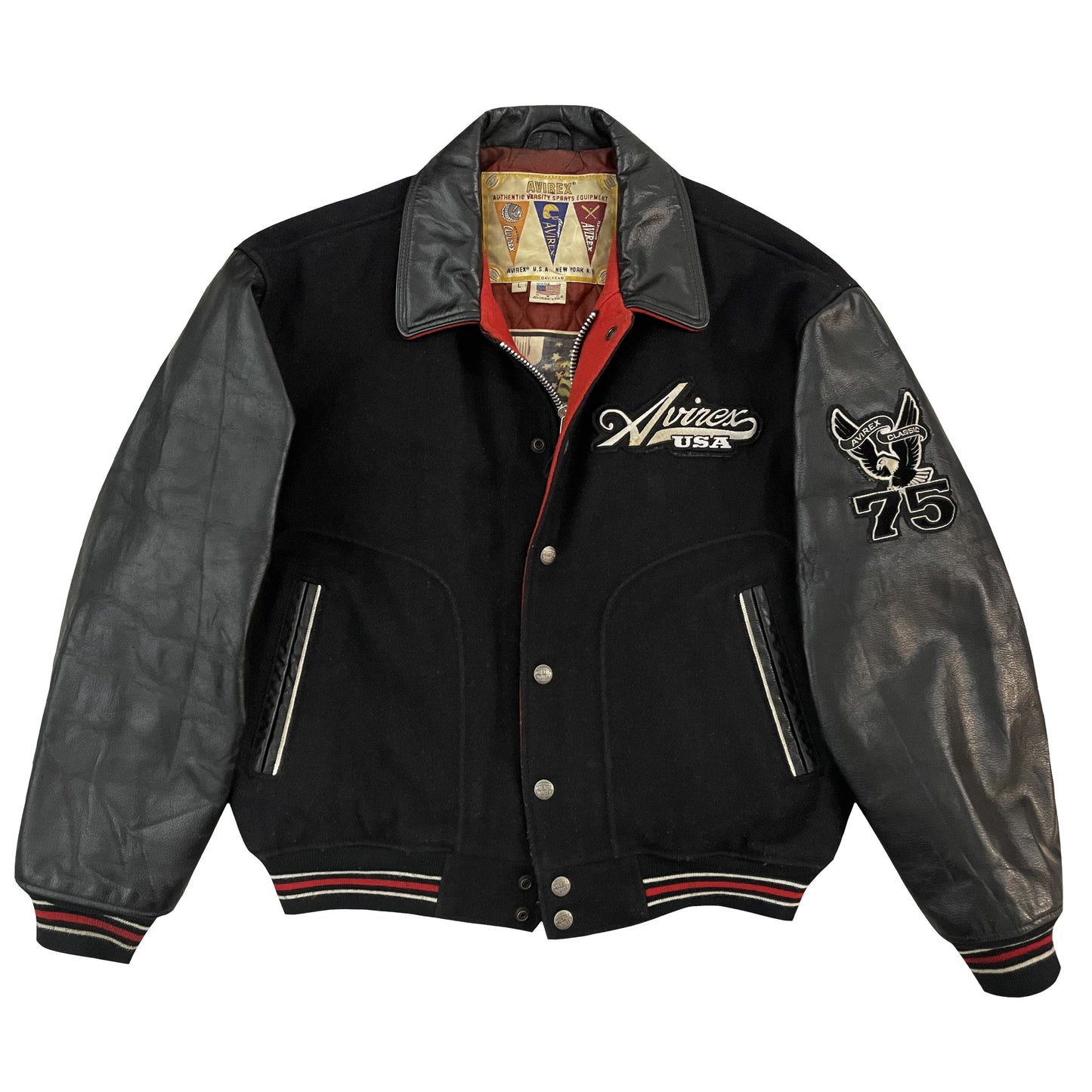 Avirex New York Wool Varsity Jacket - L