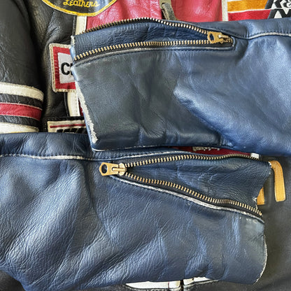 Vanson Leathers One Star Motorcycle Racer Jacket - S