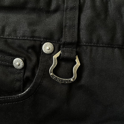 Vanson Leathers Skeleton Overalls - M