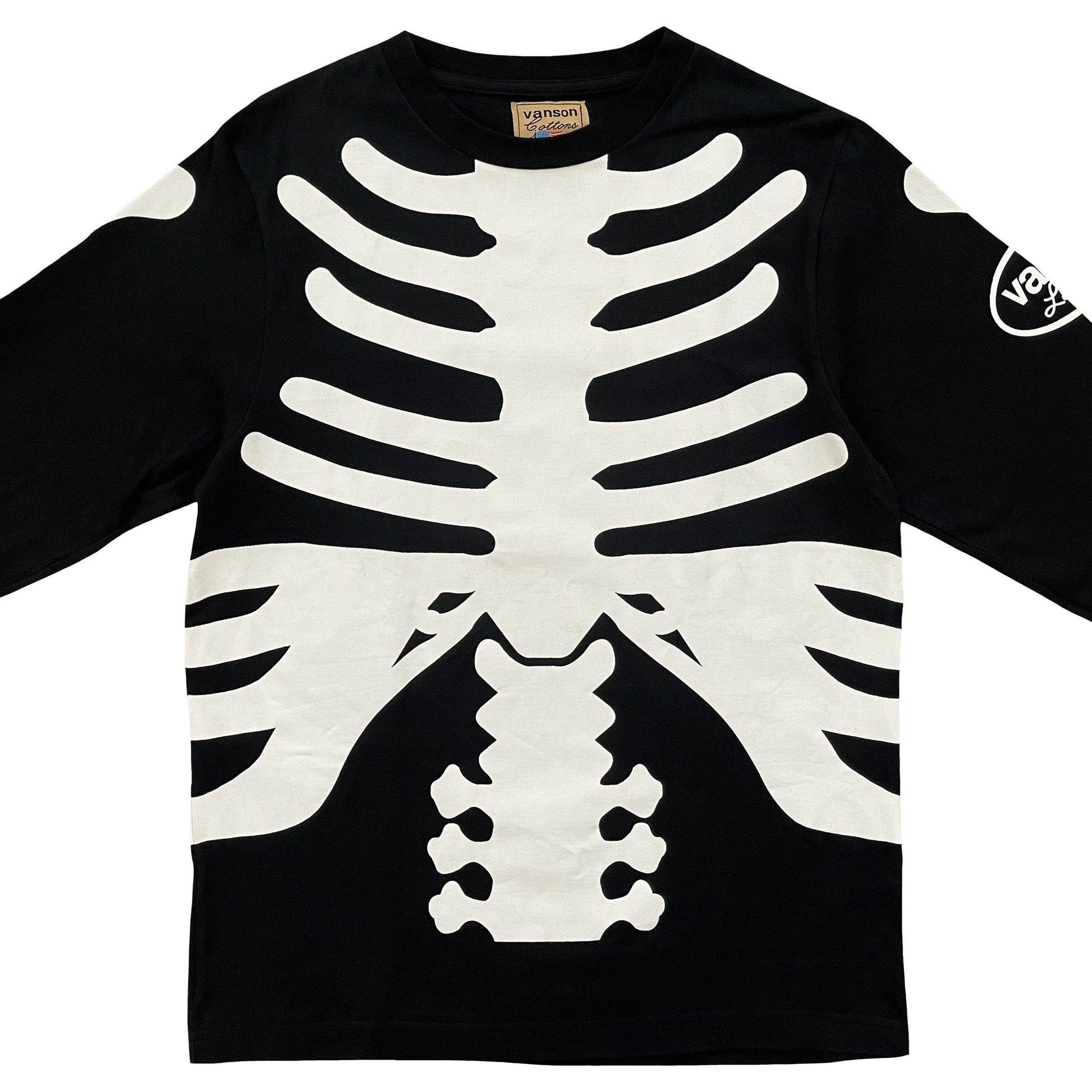 Vanson Leathers Skeleton Long Sleeve T-Shirt - Known Source