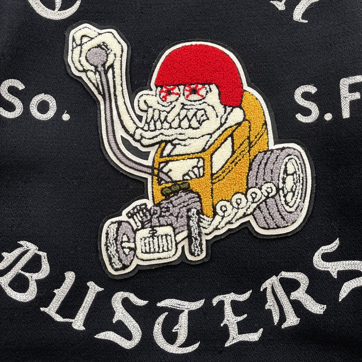 Whitesville Crank Busters Varsity Jacket - M | Medium, White