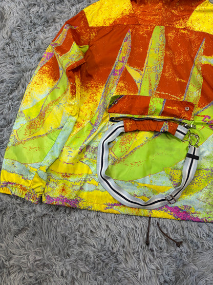 Prada Sport 00’s Thermal Sailing Heatmap Nylon Bag Jacket - S/M | O/S, Orange, Yellow, Multicolor