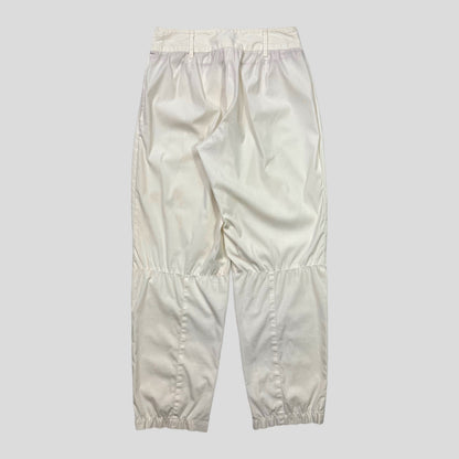 Prada Sport 00’s Linen Ponte Trousers - UK6-8 | O/S, White